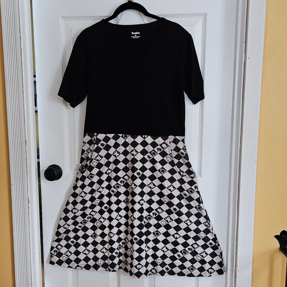 Svaha Checkmate Ada Dress Size M